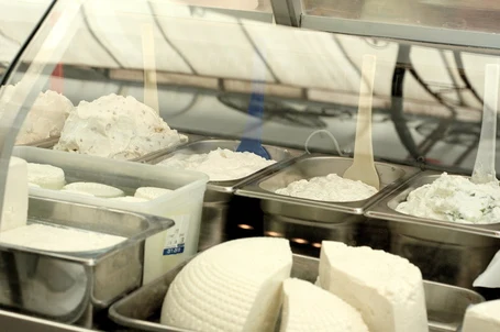 Dairy Products at Mahane Yehuda Market, Jerusalem, Israel