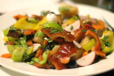"Panzanella" Salad at Spaghettim, Jerusalem, Israel