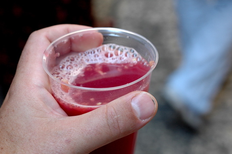 Fresh Persimmon Juice In The Old City of Jerusalem