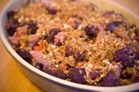 Recipe: Roasted Purple Cauliflower with Sherry Vinaigrette and Fried Capers