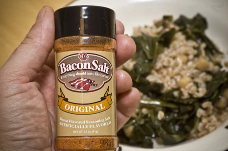 Recipe: Farro with Collard Greens and Bacon Salt