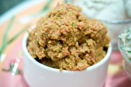 Crostini with Spanish Green Olive Tapenade