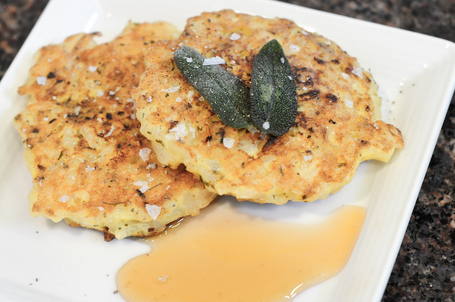 Risotto Cakes With Sherry Gastrique