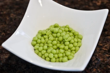 Blini With Asparagus Caviar, When Three Year Olds Do Molecular Gastronomy