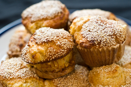 Sesame Corn Muffins