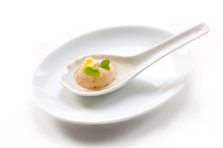 Tea-Smoked Lychee Amuse Bouche