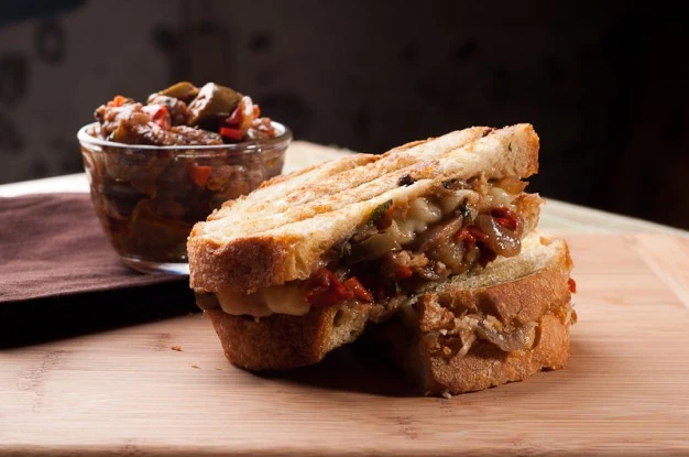 Spicy Caponata Panini - Recipe
