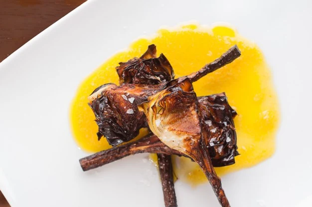 Fried Artichokes with Orange-Olive Oil Emulsion - Recipe