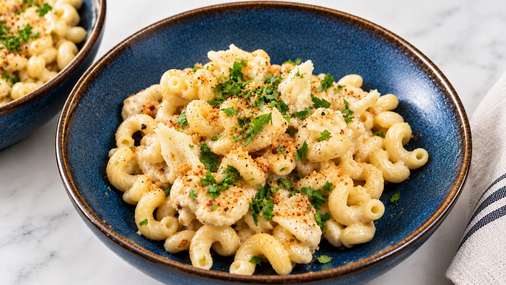 Lemon Cream Pasta With Cauliflower