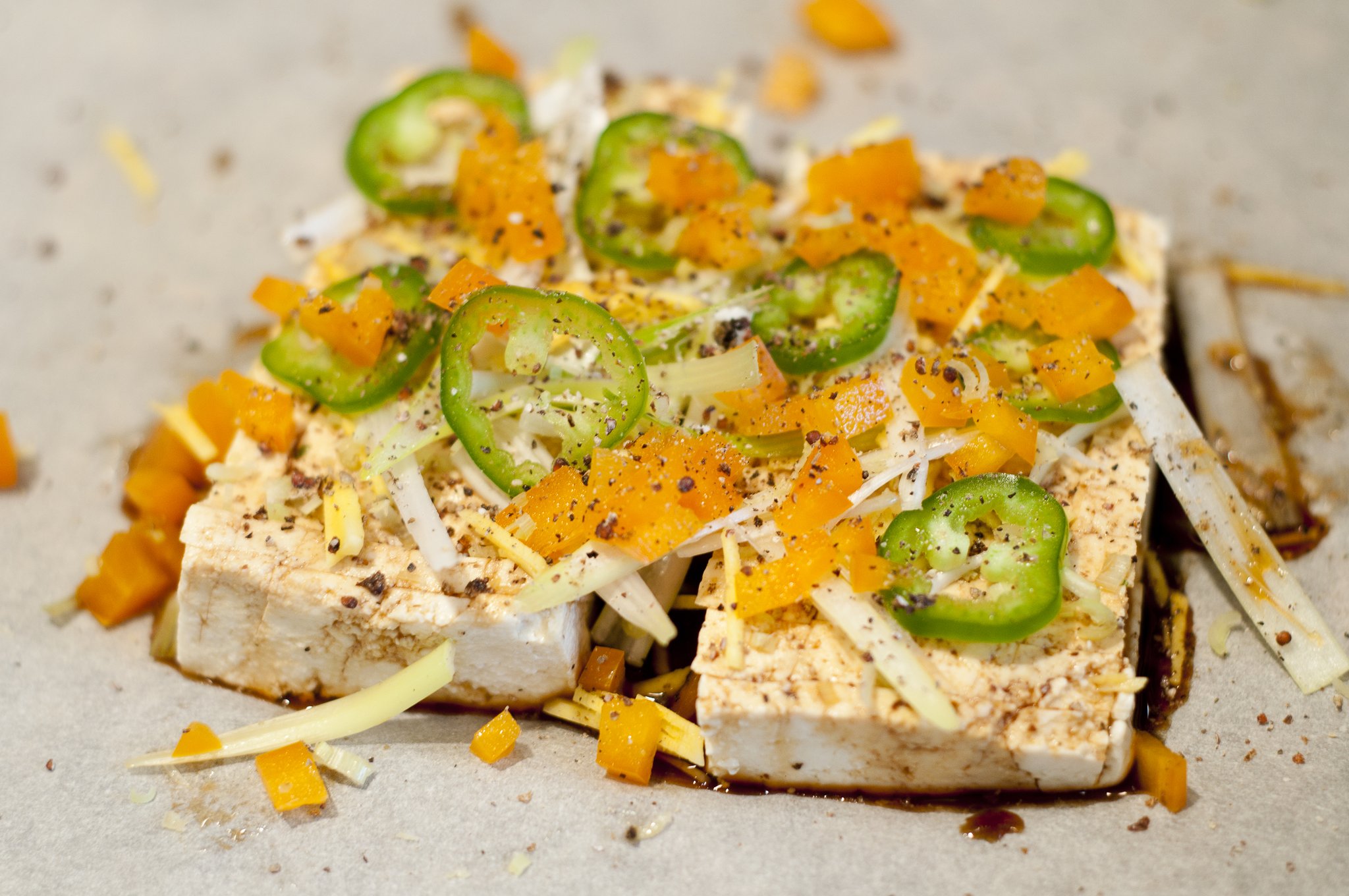 Aromatic Tofu En Papillote - Recipe