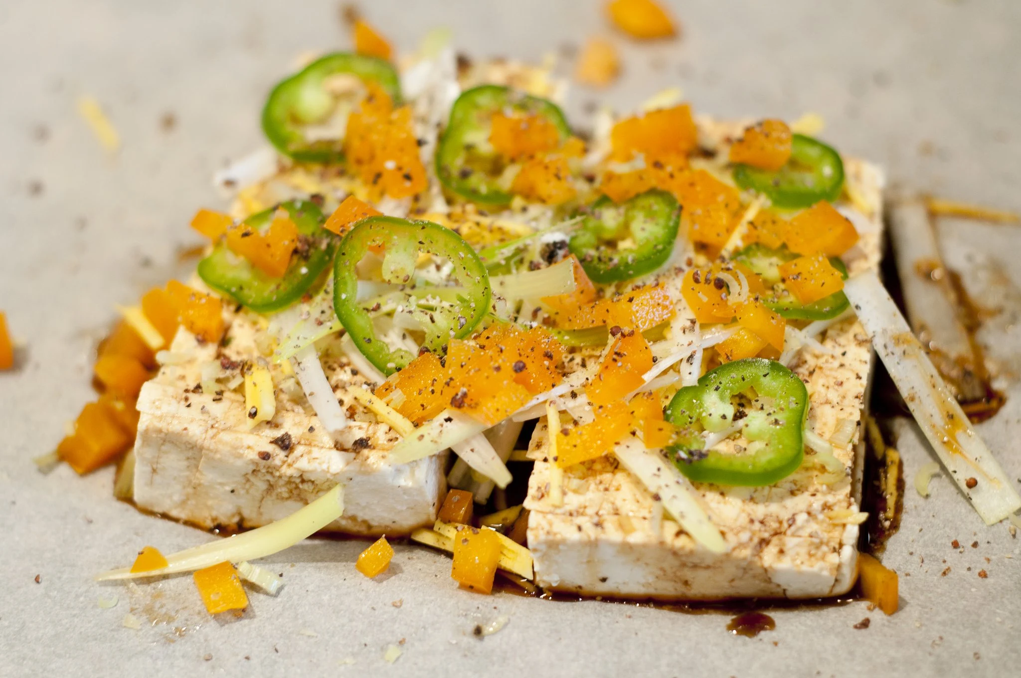 Aromatic Tofu En Papillote - Recipe