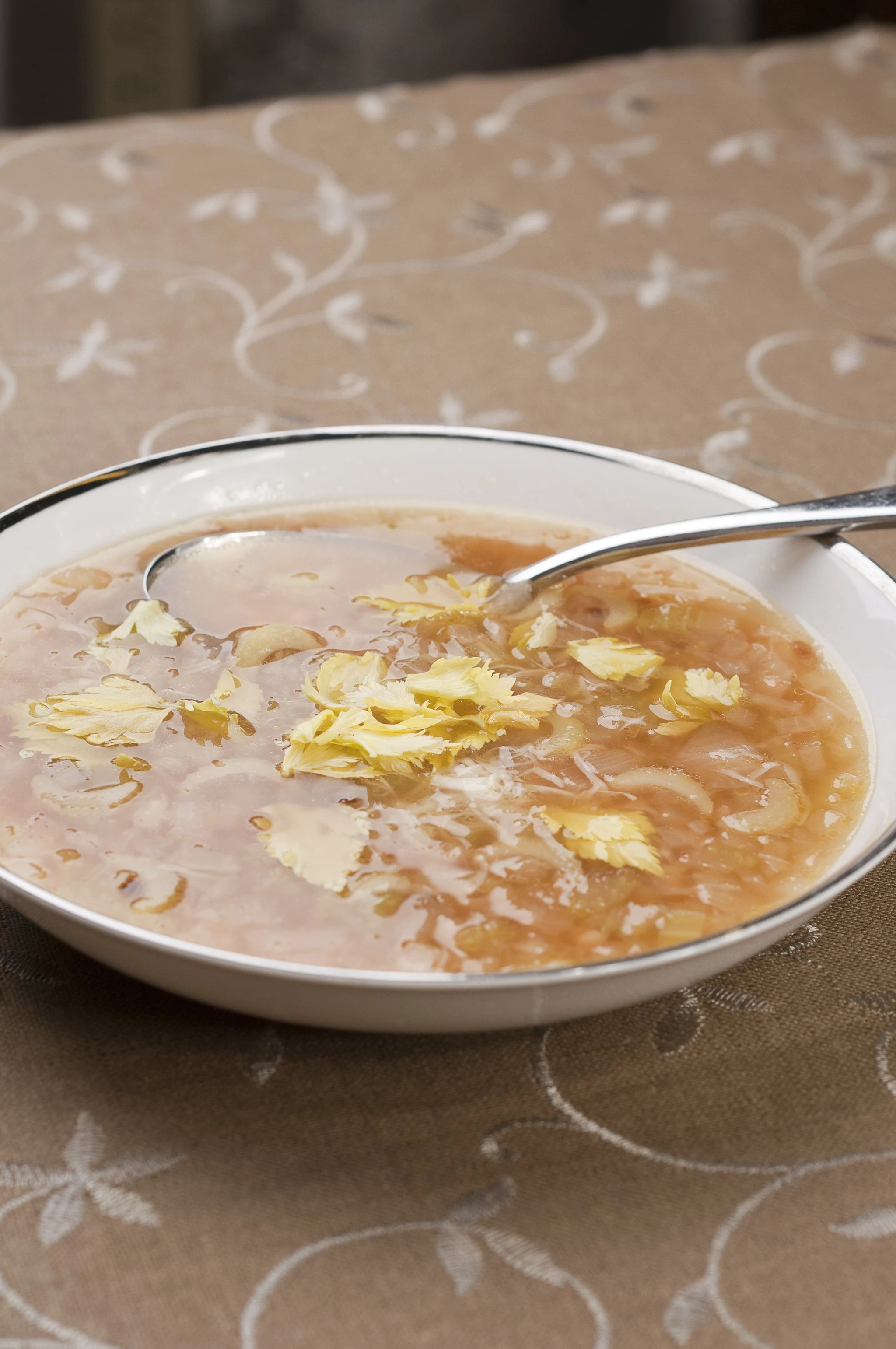 Celery Soup with Fregola Sarda or Israeli Couscous - Recipe