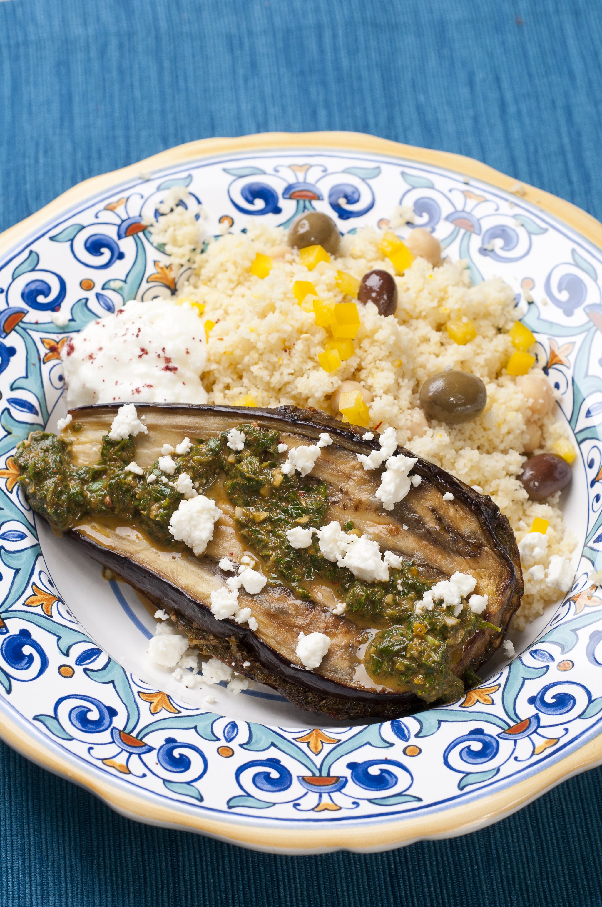 Chermoula Stuffed Eggplant - Recipe