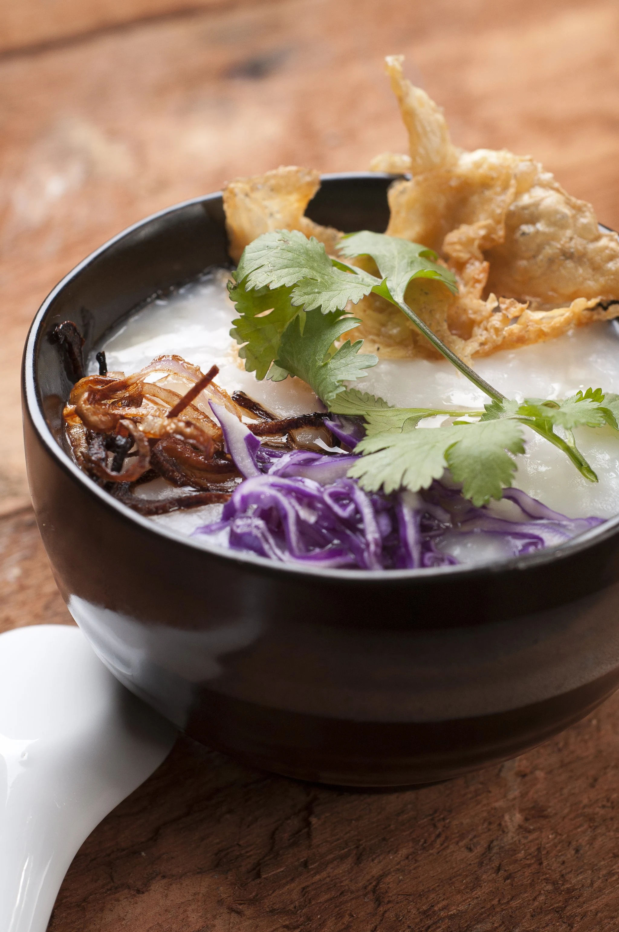 Congee with Crispy Yuba - Recipe