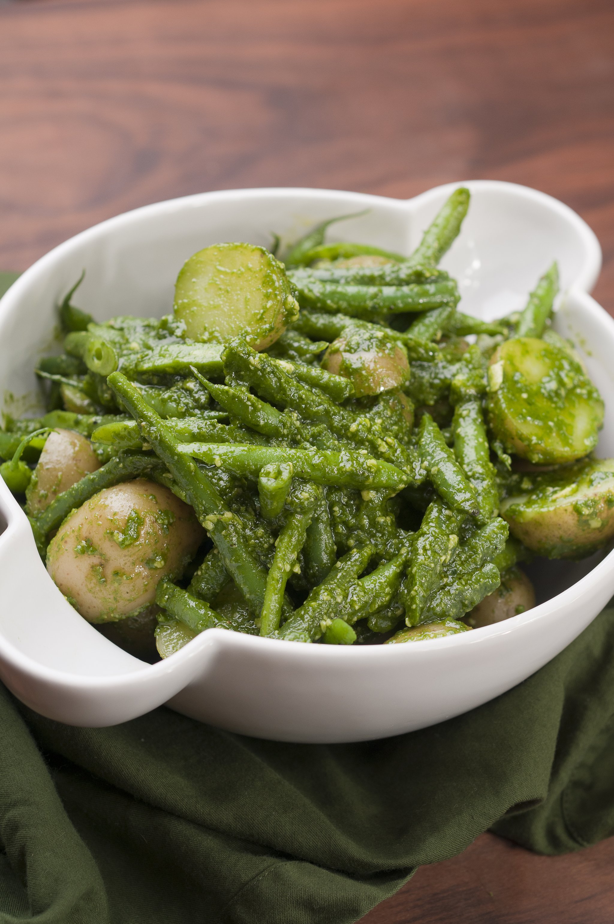 Potato and Green Bean Salad with Arugula Pesto - Recipe