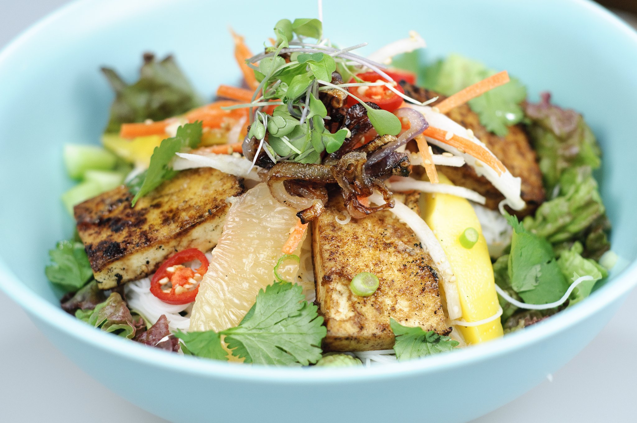 Rice Vermicelli (Bún) with Ginger-Grapefruit Sauce - Recipe