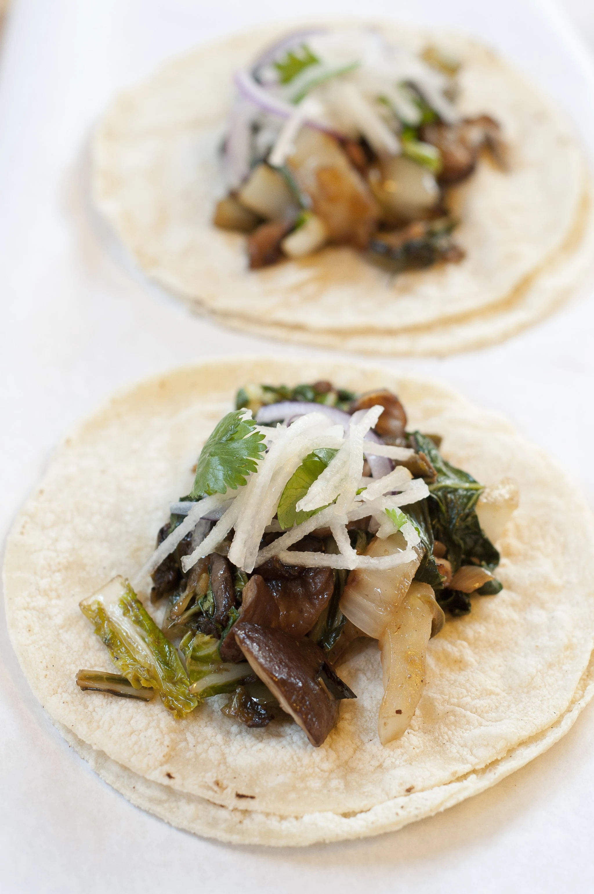 Shiitake Tacos with Asian Pear Slaw - Recipe