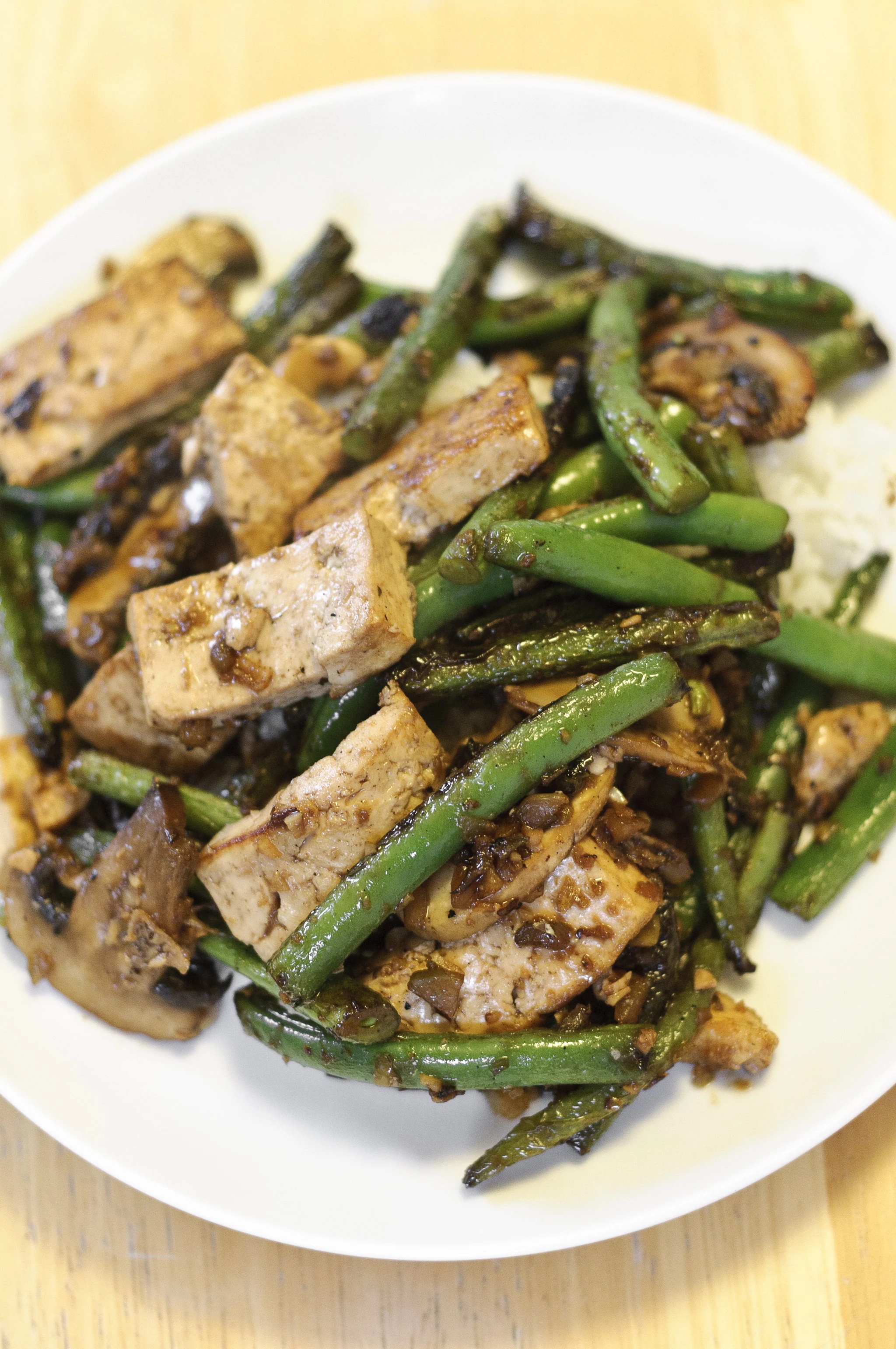 Sichuan Dry-Fried Green Beans and Tofu - Recipe