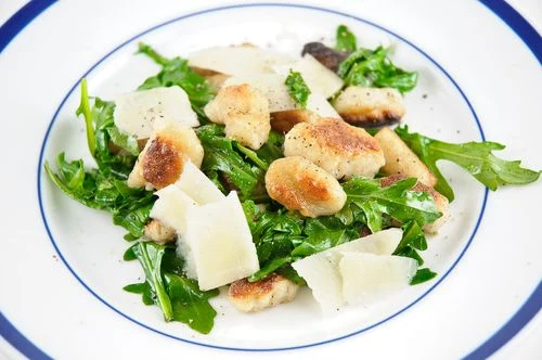 Pan-Fried Potato Gnocchi with Arugula - Recipe