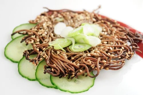 Crispy Soba Noodle Pancakes with Scallions and Gochujang - Recipe
