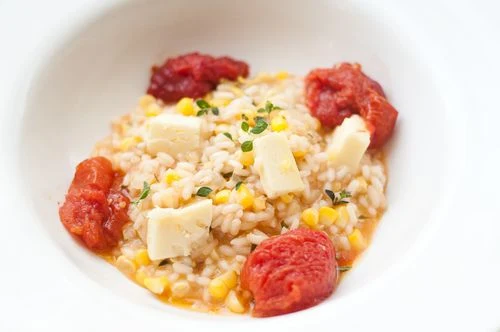 Roasted Tomato and Corn Risotto - Recipe