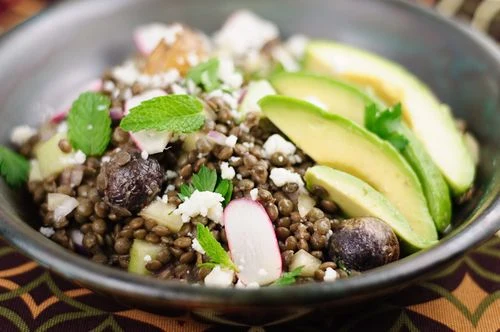Latin-American French Lentil Salad - Recipe