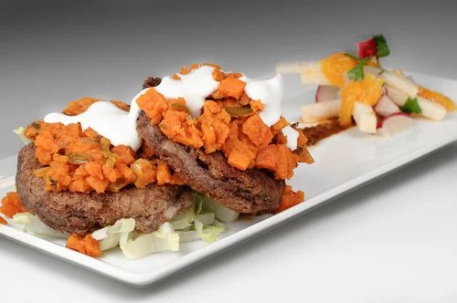 Bocoles (Masa and Black Bean Cakes) with Spicy Yams - Recipe