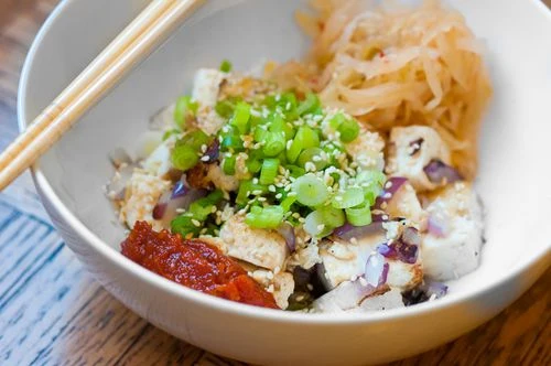 Tofu and Kimchi Dinner for One - Recipe