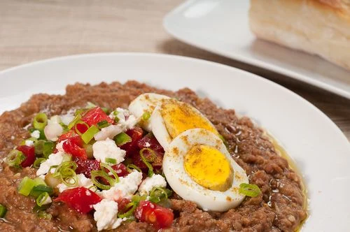 Ethiopian Ful Medames - Fava Beans with Berbere and Tasty Garnishes - Recipe