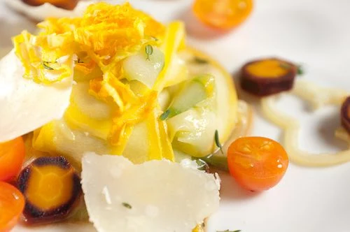 Shaved Summer Squash Composed Salad - Recipe