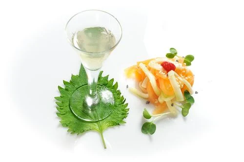 Compressed Cantaloupe and Cucumber Salad with Shiso Infused Sake - Two Modern Techniques You Can Easily Use in a Home Kitchen - Recipe