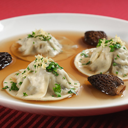 Shiitake and Morel Ravioli Small