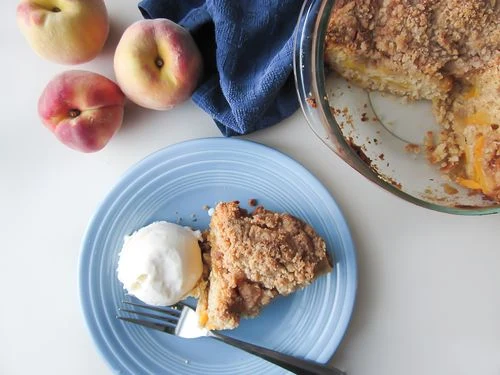 Peach and Sour Cream Buckle - Recipe